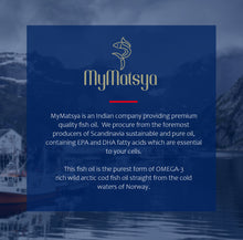 Load image into Gallery viewer, MyMatsya Omega-3 rich cod liver oil (500 ml pack)